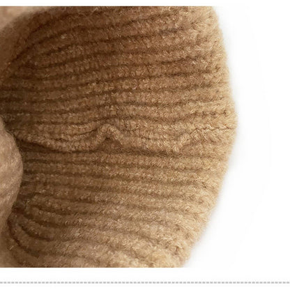 Solid Knit Beanie | Beige