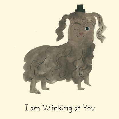 Winking At You Greeting Card