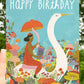 Happy Birthday Swan Card