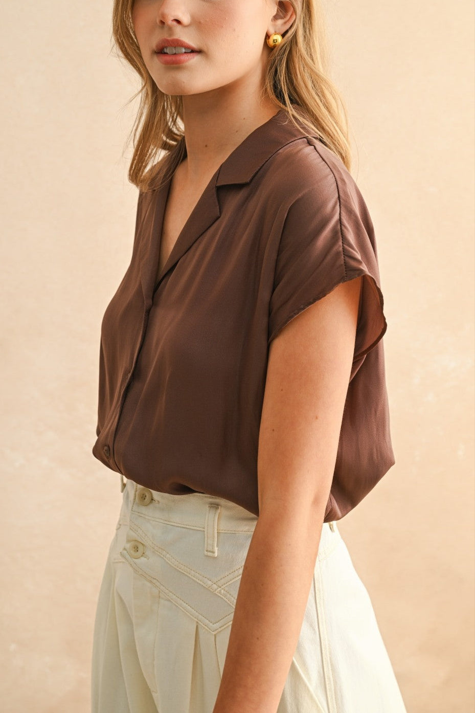 Sleeveless Button Up | Bean