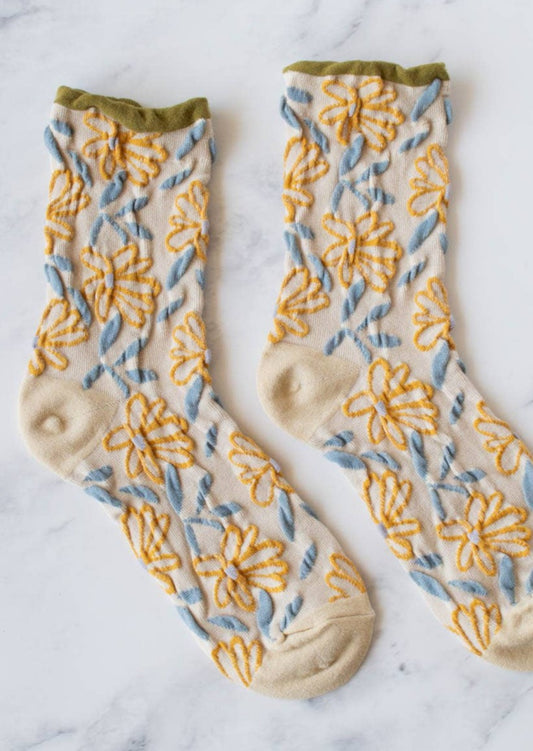 Sunshine Floral Socks