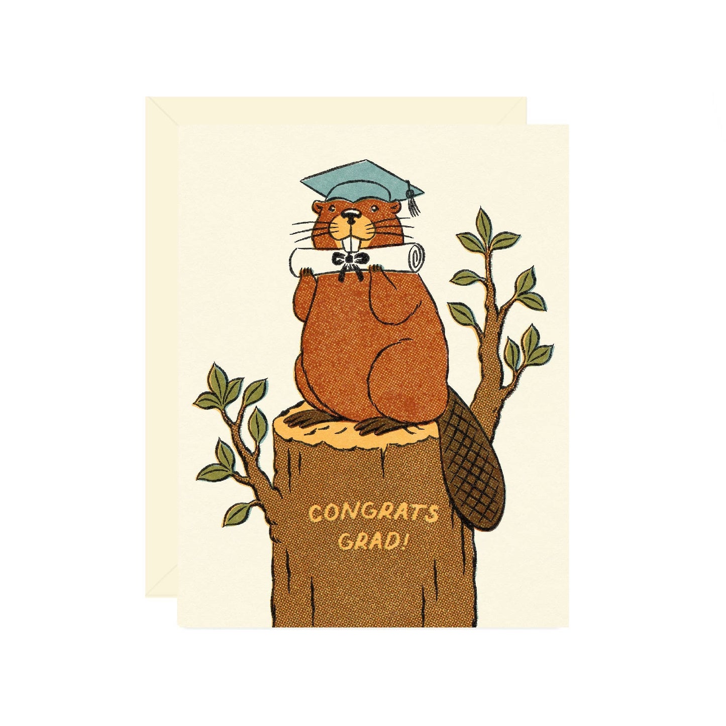 Beaver Graduation Card