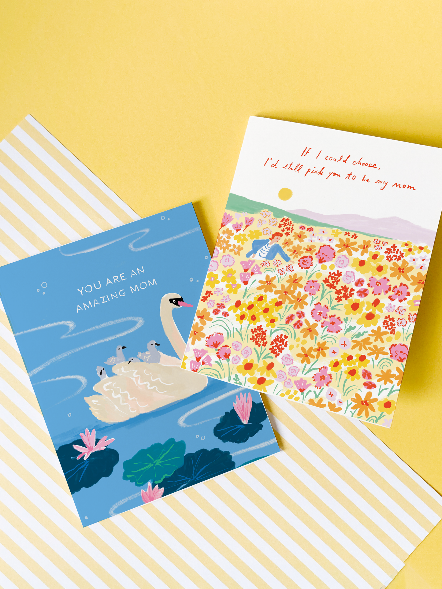 Swan Mom Appreciation Card