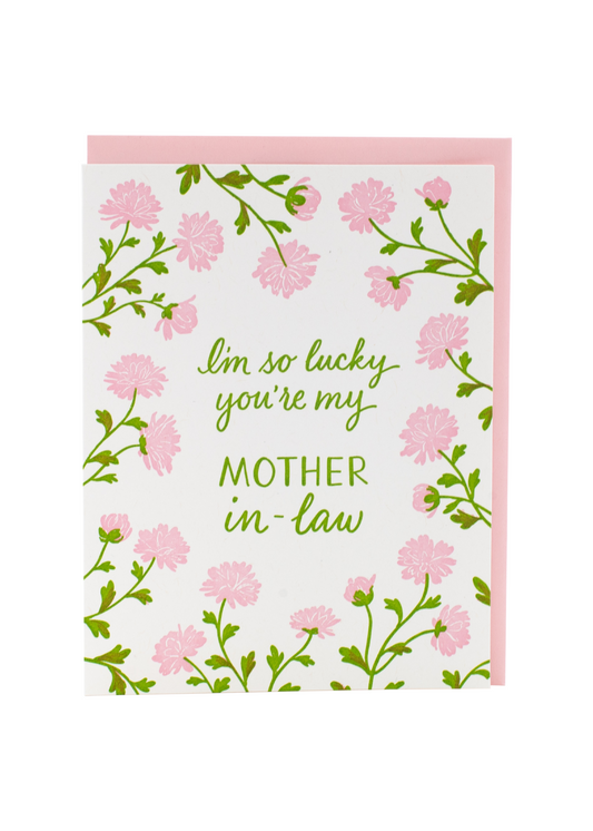 Pink Mums Mother's Day Card
