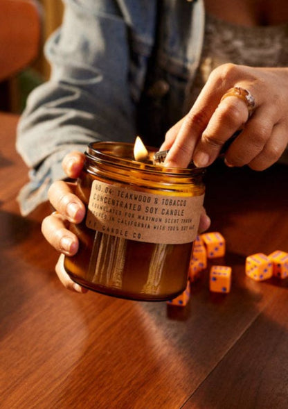 Teakwood & Tobacco Large Concentrated Candle