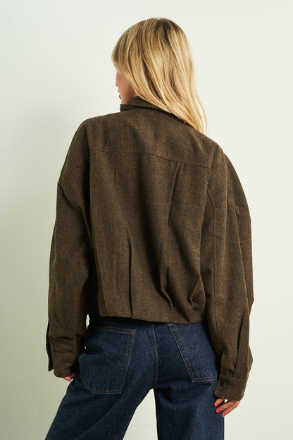 Front Pocket Jacket | Brown