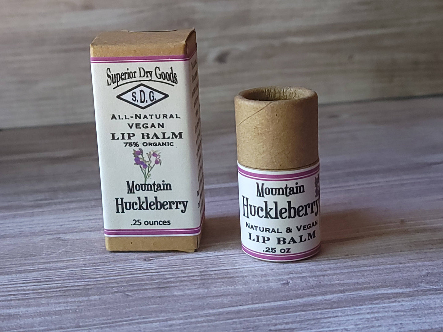 Mountain Huckleberry Lip Balm | Paperboard Tube