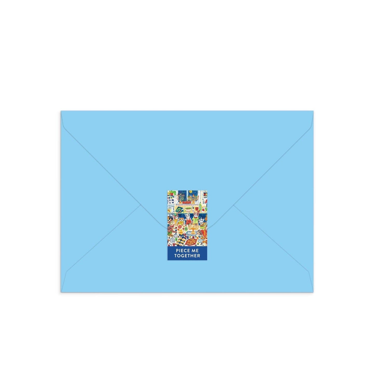 Happy Hanukcats Greeting Card | 60 Piece Puzzle