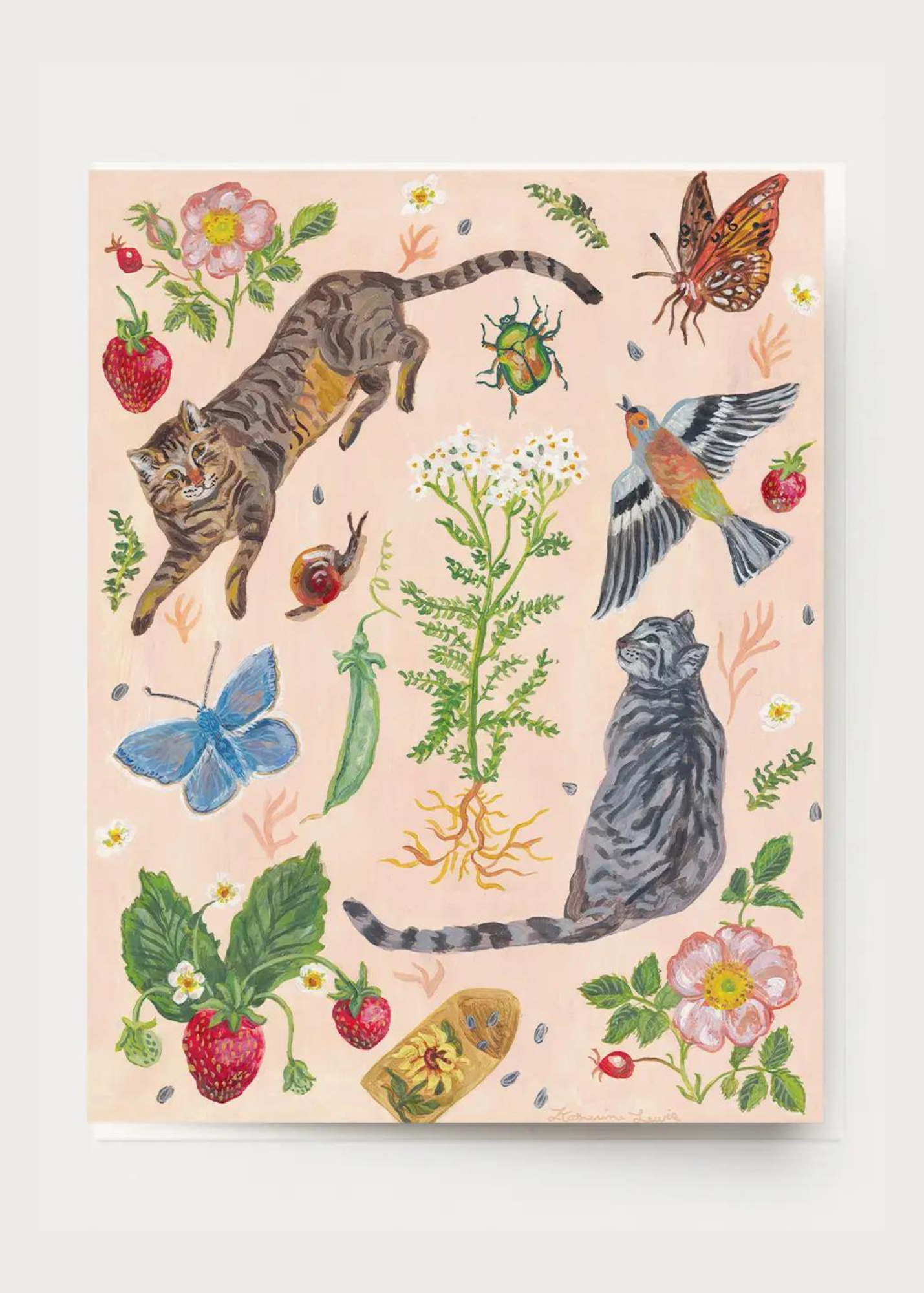 Cat Garden Card