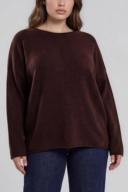 Roll Neck Sweater | Redwood | Extended
