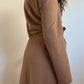 Wool Blend Slim Coat | Camel