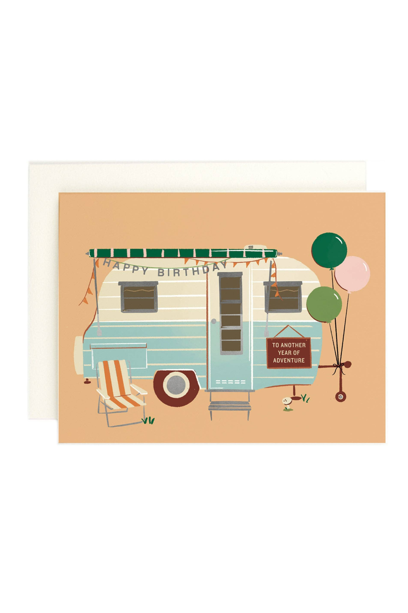 Happy Camper Birthday Card