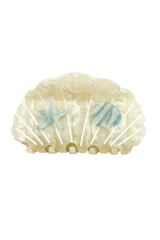 Ocean Treasures Hair Claw | White