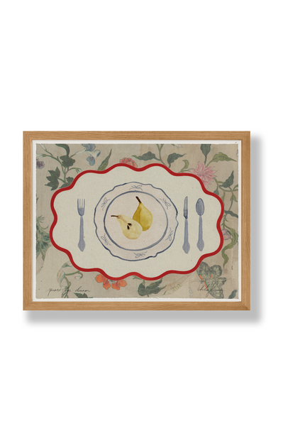 Pears For Dinner Art Print | 8.5 x 11