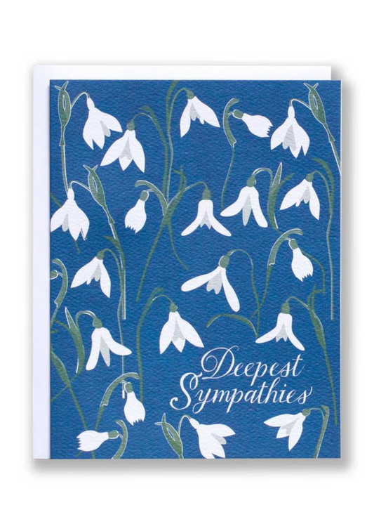 Snowdrops Sympathies Card