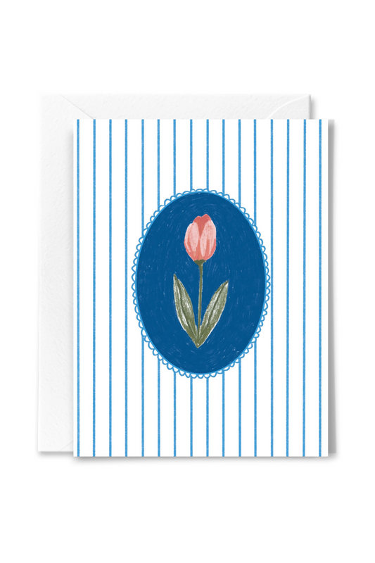 Striped Tulip Card