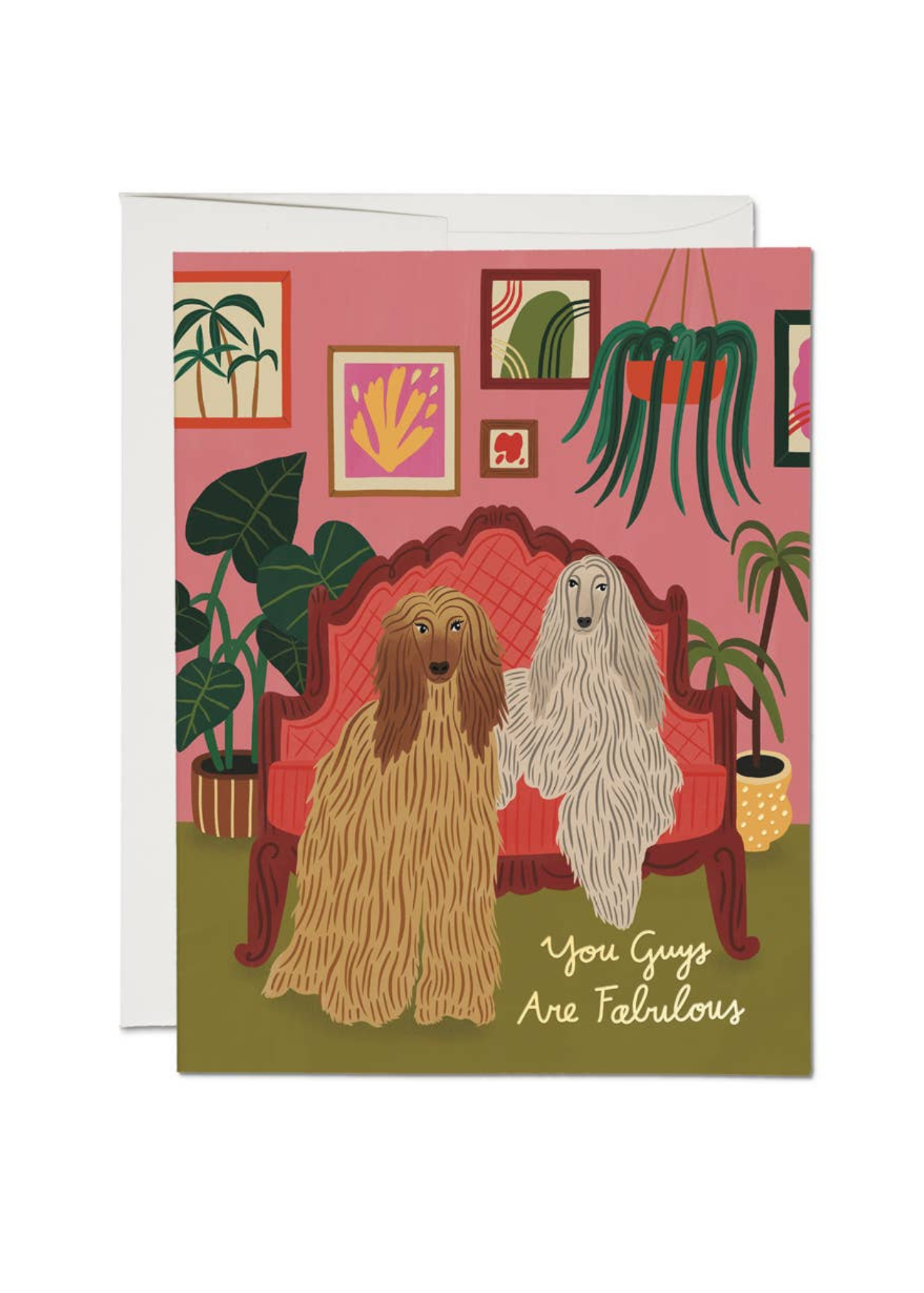 Afghan Dogs Friendship Card