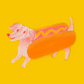 Hot Dog Clear Sticker