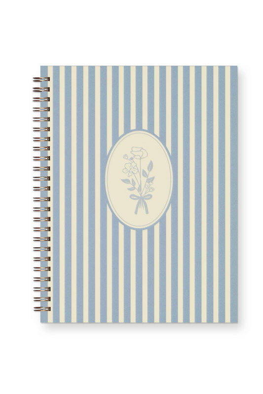 Lined Notebook | Sky Blue Tied Bouquet Journal