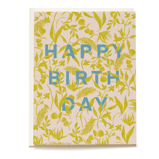 Foliage Birthday Card