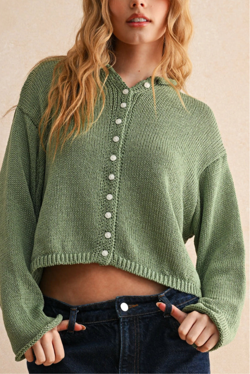Lake House Cardigan | Sage