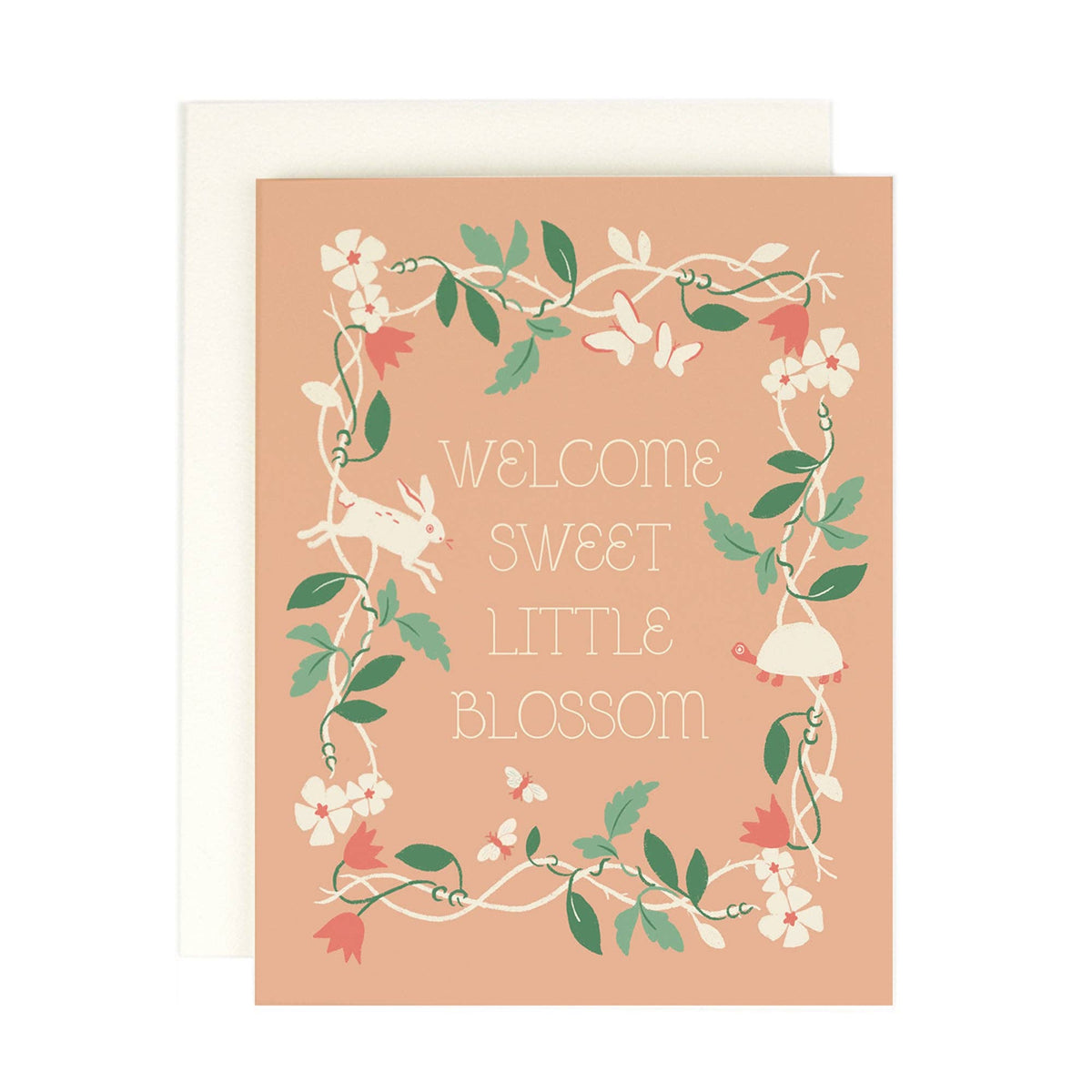 Welcome Little Blossom Baby Card