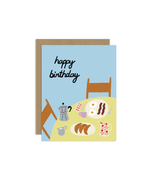 Birthday Breakfast Greeting Card