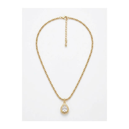 Sloan Pear Bezel Necklace