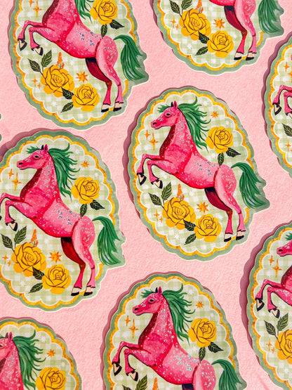 Glitter Pony Sticker