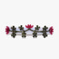 Red Clover + Crimson Flower French Barrette