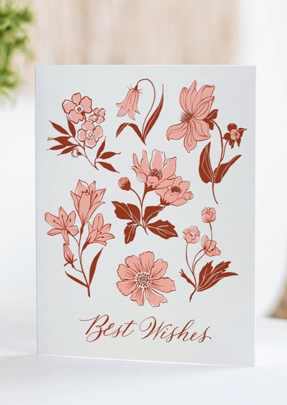Scottish Floral Best Wishes Card