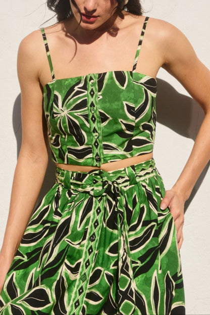 Palm Paradise Crop Top