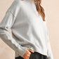 Grey Day Light Sweater Top