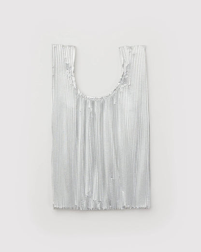 Pleated BAGGU | Chrome Metallic