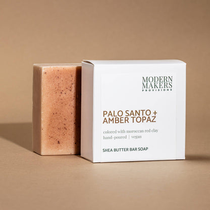 Palo Santo + Amber Topaz Bar Soap