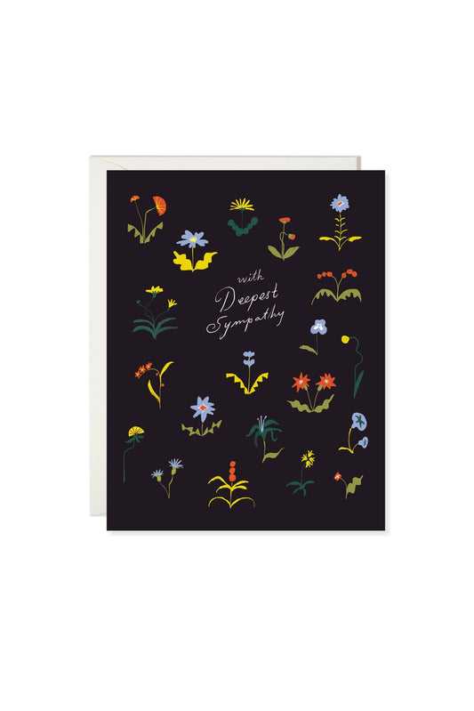 Sympathy Flowers Card
