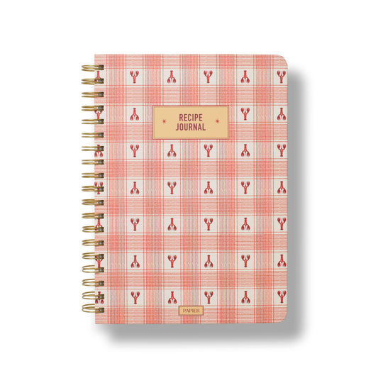 Guided Recipe Journal | Lobster Gingham