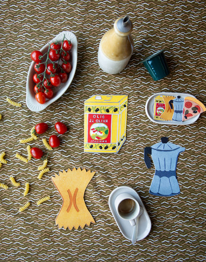 Olive Oil Die Cut Card