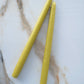 Hand-Dipped Taper Candles | Chartreuse