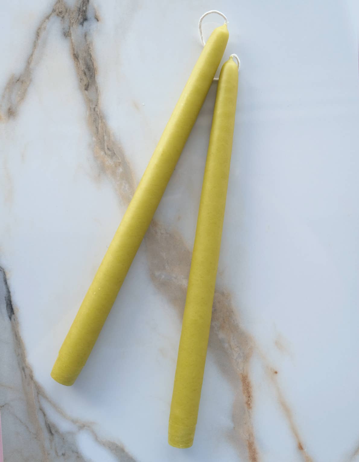 Hand-Dipped Taper Candles | Chartreuse