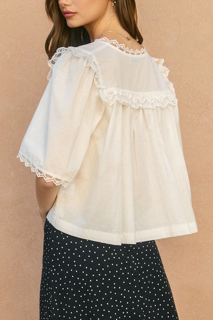 Sheer Luck Blouse | Ivory