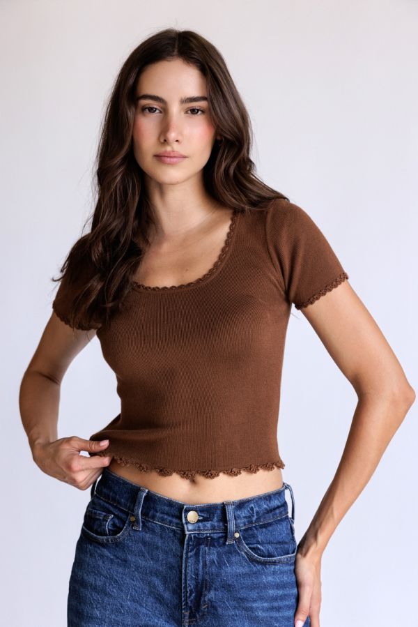 Odessa Short Sleeve Sweater Top