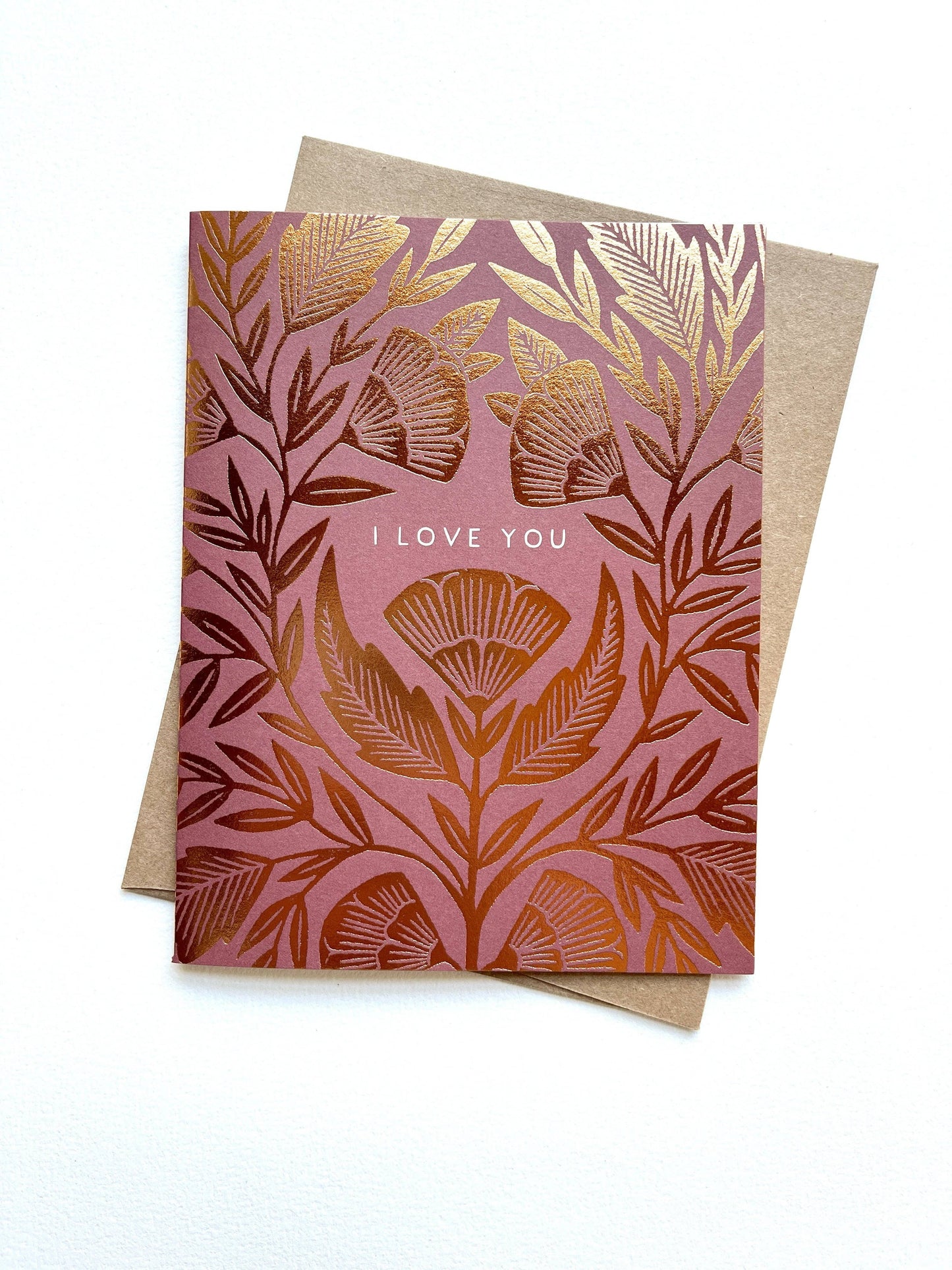 I Love You Foil Card