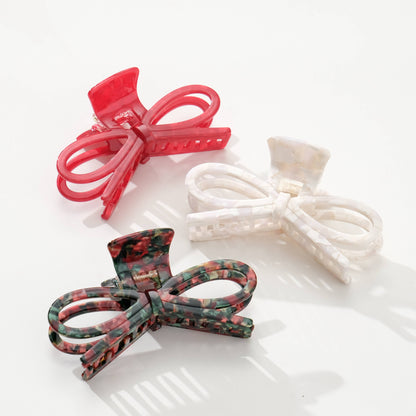 Wide Bow Claw Clip | Assorted Colors