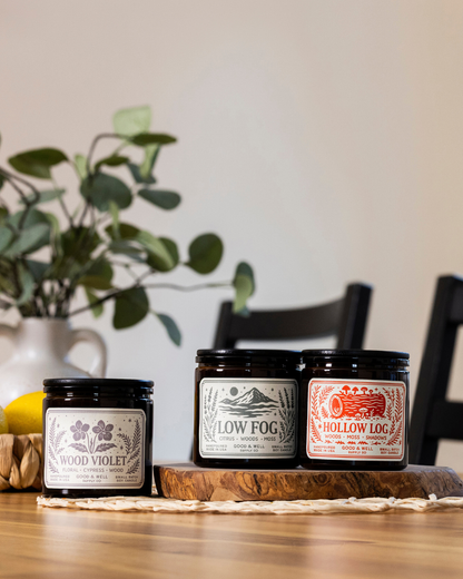 Wood Violet Soy Candle