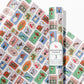 Stamp Print Rolled Gift Wrap