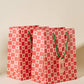 Red Star Checked Gift Bag | Medium