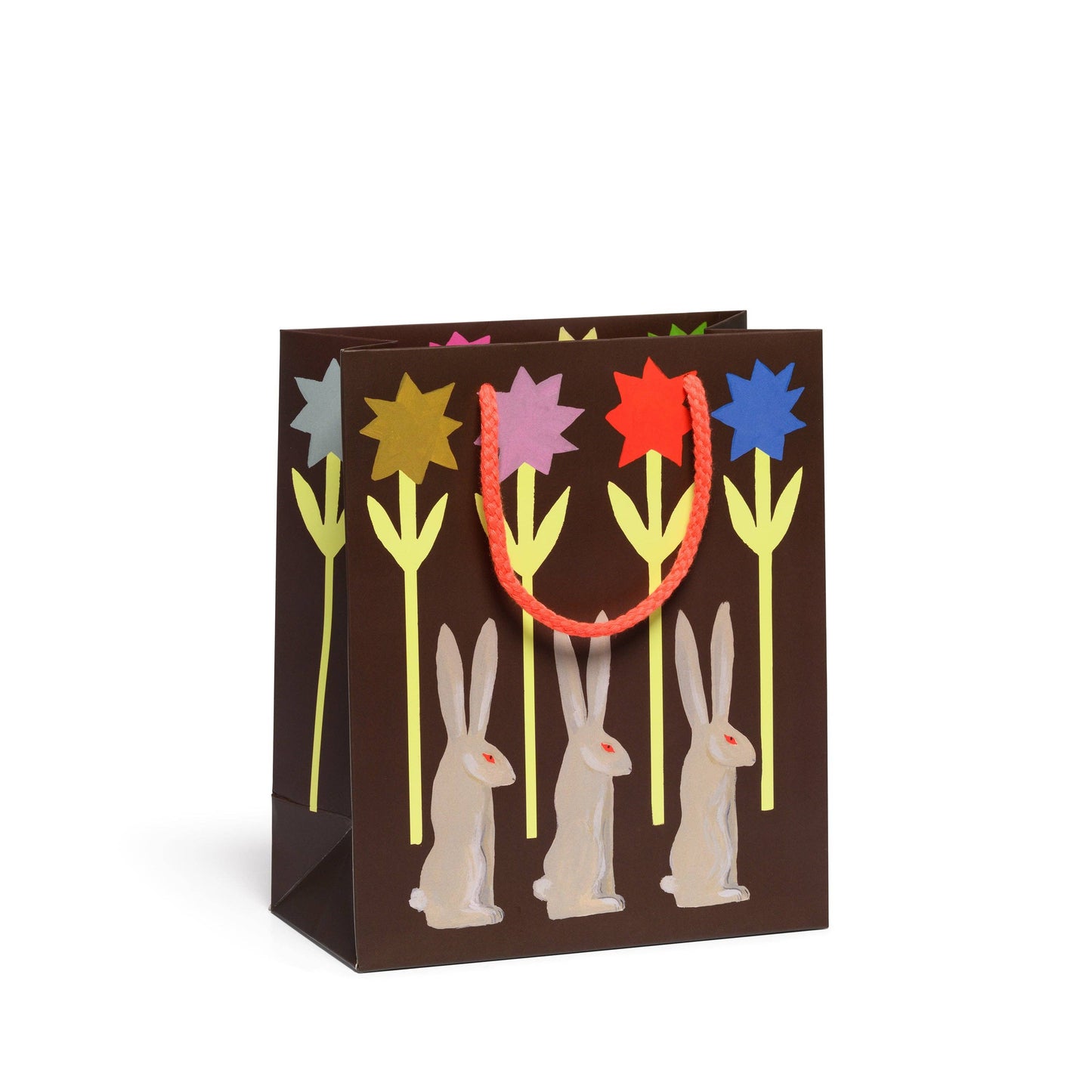 Rabbit and Flowers Gift Bag | Medium