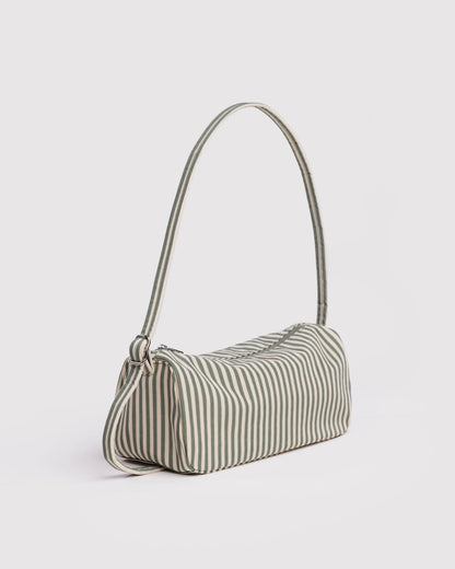Nylon Loaf Bag | Sage Stripe