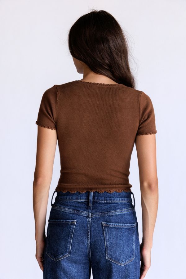 Odessa Short Sleeve Sweater Top